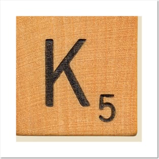 Scrabble Tile 'K' Posters and Art